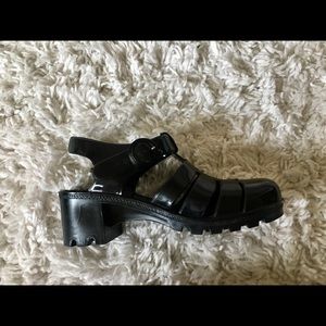 Black Jelly Shoes